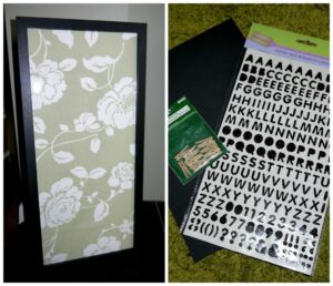 making a meal plan board 